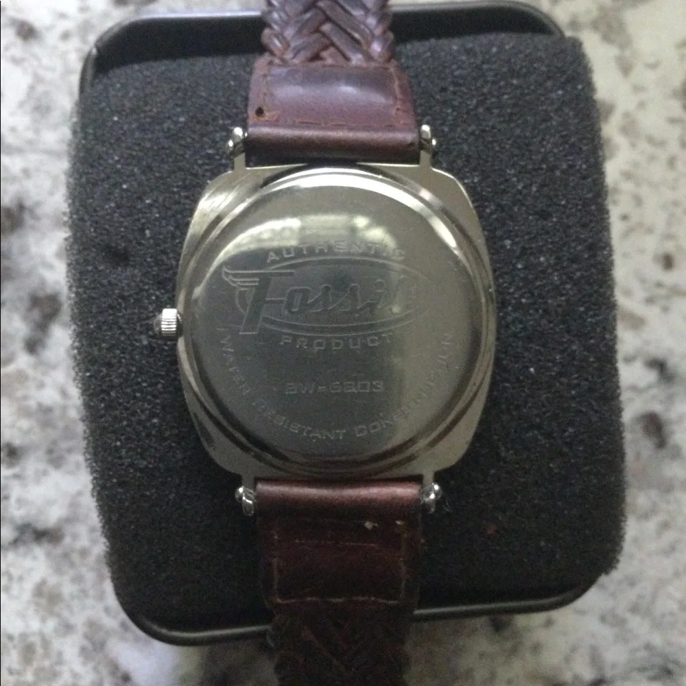 1997 Green Marble Fossil BW-6803